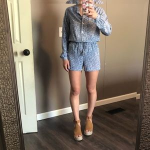 Michael Kors floral long sleeve romper